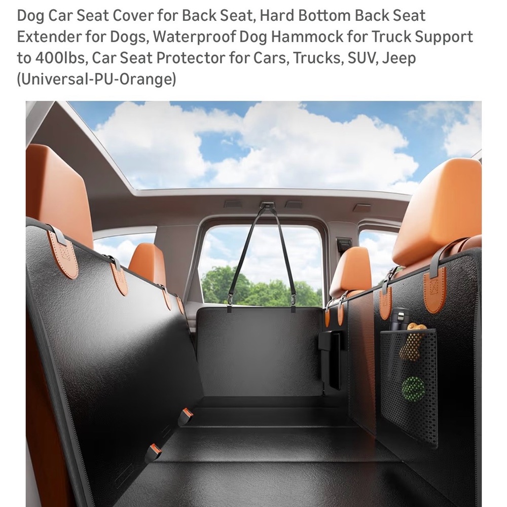 Dog  Car Seat Covers for back seat